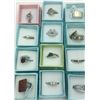 Image 1 : LOT OF TWELVE VINTAGE STERLING SILVER RINGS