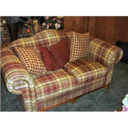 PLAID LOVE SEAT