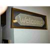 Image 1 : " WELCOME " CROCHETED WALL HANGING