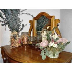 FLOWERS & CANDLE