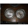 Image 1 : GLASS BOWLS W/SILVER TRIM