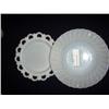 Image 1 : WHITE DISHES (POSSIBLY MILK GLASS)