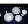 Image 1 : 2 WHITE BOWLS, CUP & FOOTED CUP