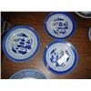Image 1 : SMALL ORIENTAL PLATES - HAND PAINTED & CHIPPED