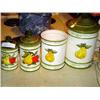 Image 1 : FRUIT CANISTER SET - LID MISSING