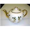 Image 1 : SUDLOW'S 1004 GOLD LEAF TEA KETTLE - SOME WEAR