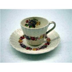 COPELAND SPODE ROSE BRIAR CUP & SAUCER SET