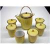 Image 1 : YELLOW TEA SET MADE IN TAIWAN - MISSING LID