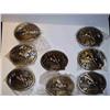 HESSTON PRCA NFR BRONZE BELT BUCKLES 1977-BULL RI