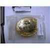 GOLD TONE CROWN ROYAL BELT BUCKLE