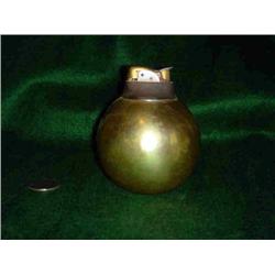 EVANS ROUND BRASS TABLE LIGHTER