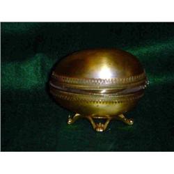 EVANS GOLD EGG TABLE LIGHTER BROKEN