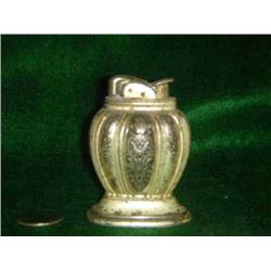 SILVER TONE TABLE LIGHTER HEAVILY WORN