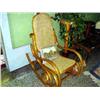 Image 1 : WOODEN SWIVEL ROCKING CHAIR