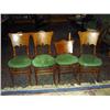 Image 1 : ANTIQUE WOODEN CHAIRS  ( 1 BROKEN)