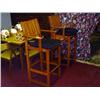 Image 1 : WOODEN GAME ROOM BAR STOOLS