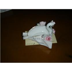 LEFTON CHINA SWAN ASHTRAY