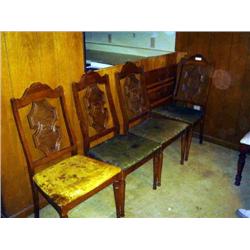 WORN DINING TABLE CHAIR