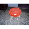 Image 1 : VELVET TOPPED VANITY STOOL
