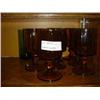Image 1 : AMBER DRINKING GLASSES