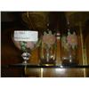 Image 1 : FRANCISCAN DESERT ROSE GLASSWARE 3 PC