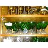 Image 1 : 11 PC. GREEN CRYSTAL STEMWARE ( SMALL )