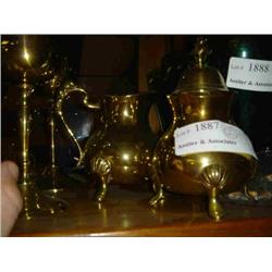 CREAMER & SUGAR - BRASS ( MADE IN INDIA )