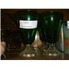 Image 1 : 8 PC. GREEN CRYSTAL STEMWARE
