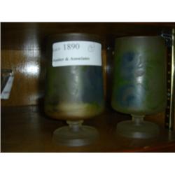 BLUE ROSE CANDLE HOLDERS