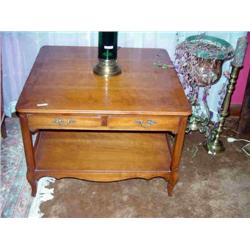 LARGE SQUARE END TABLES/DRAWERS