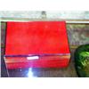 Image 1 : RED HUMIDOR WITH CIGARS