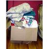 Image 1 :  BOX OF BED SPREADS & LINENS