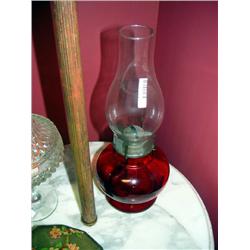 RED HURRICANE LAMP