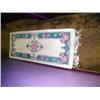 Image 1 : WHITE WITH BLUE & PINK FLORAL ORIENTAL RUG RUNNER