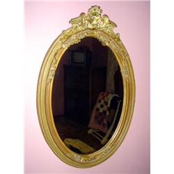 OVAL EMBELLISHED FRAME MIRROR