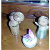 Image 1 : 2 GIRL FIGURINES & PORCELAIN BOX W/BUTTERFLY