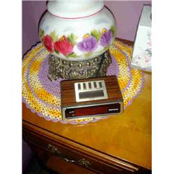 DOILY-PURPLE & ORANGE W/ALARM CLOCK