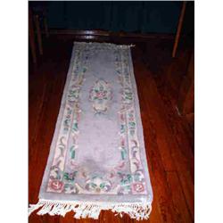 WHITE, ROSE & TEAL ORIENTAL RUGS