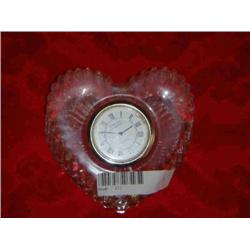 CRYSTAL LEGENDS HEART SHAPED CLOCK