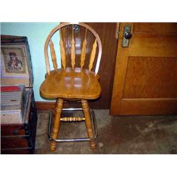 WOODEN BAR STOOL