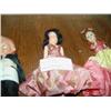 Image 1 : 2 SMALL DOLLS IN PEACH & PURPLE DRESSES