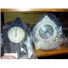 Image 1 : 1 ELECTRIC METAL,1 PORCELAIN  MANTLE CLOCK