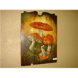 WALL ART PAINTED MUSHROOMS BY OLLIE