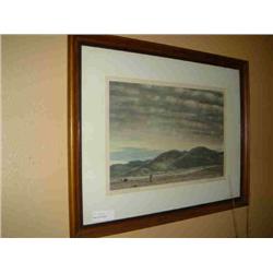 WALL ART " THE SHEEP HERDER" SIGNED BY PETER HURD