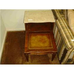 MARBLE TOP END TABLES
