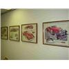 Image 1 : 4 WALL ART - ANTIQUE CAR ADVERTISEMENTS