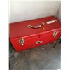 Image 1 : EATONS VIKING RED TOOL BOX W/ CONTENTS