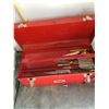 Image 2 : EATONS VIKING RED TOOL BOX W/ CONTENTS