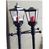 Image 2 : 2 PLASTIC BATTERY POWERED BACKYARD LIGHTS 6FT TALL