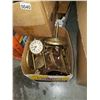 Image 2 : LOT OF BRASS CLOCK PARTS